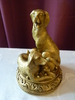 Bronze Messing Tierfigur China Hunde