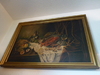 Gemälde Öl Leinwand ca. 1920 Holzrahmen Stillleben mit Hummer