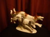 Figur Hundegruppe Tiere Porzellanfigur