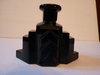 Art Deco Parfümflakon schwarzer Onyx