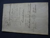 Erlaubnisschein 1836 Handschrift Artillerie Regiment Fleischerinnung Riesa